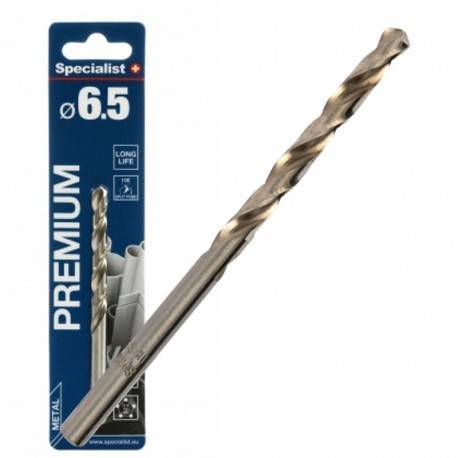 Metalo grąžtas SPECIALIST+ Premium, 6,5 mm, HSS