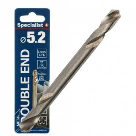 Metalo grąžtas SPECIALIST+ Double, 5,2 mm, HSS, dvipusiai