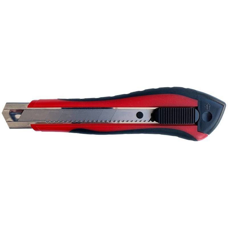 Peilis su nulaužiama geležte SPECIALIST+ Industrial, 18 mm, metalinis bėgelis, 3 geležtės