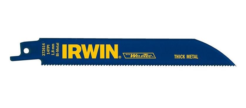 Tiesinio pjūklo pjūklelis IRWIN, 18TPI, 200 mm, metalui, 2 vnt.