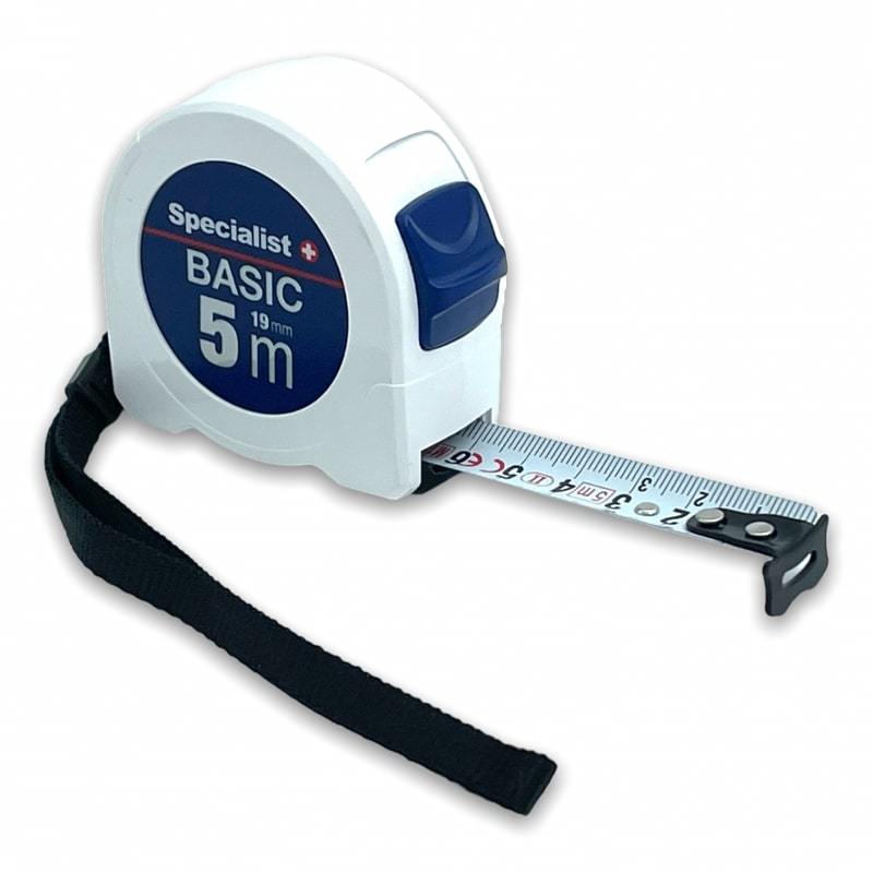 Ruletė SPECIALIST+ Basic, 5 m x 19 mm, nailoninė juosta