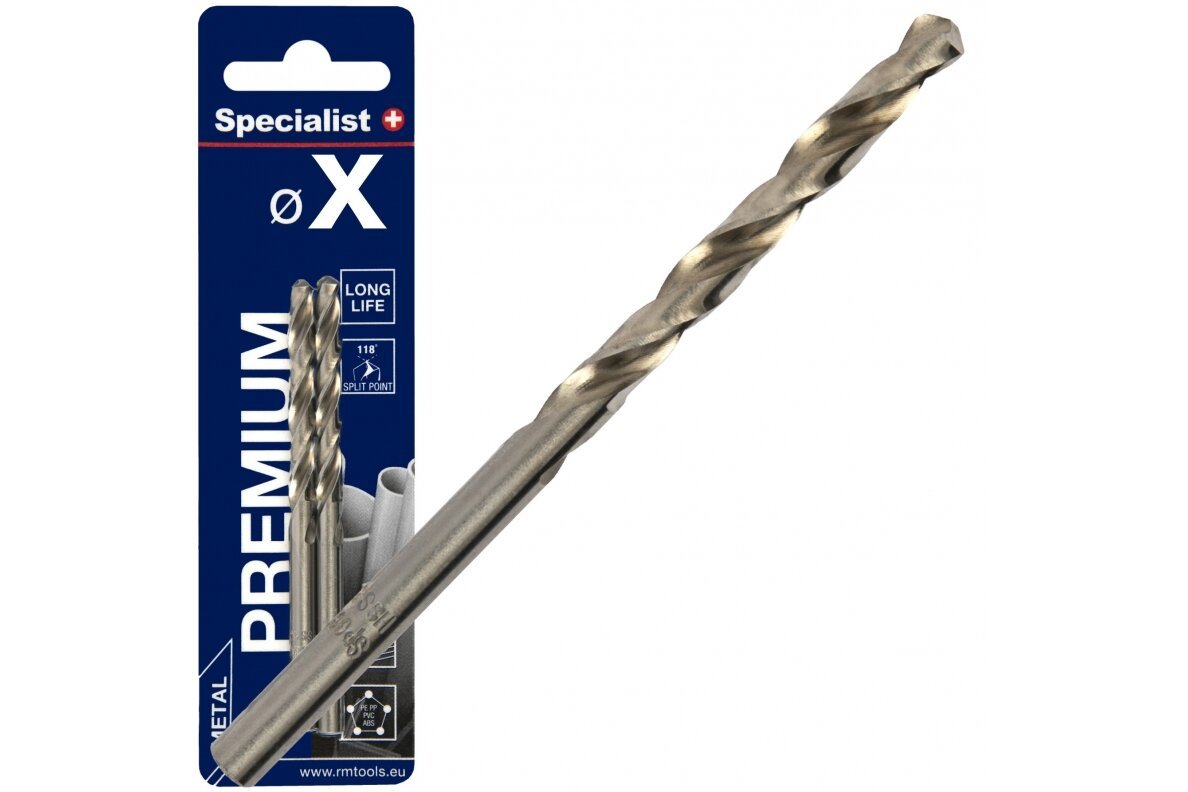 Metalo grąžtas SPECIALIST+ Premium, 5,2 mm, HSS, 2 vnt.