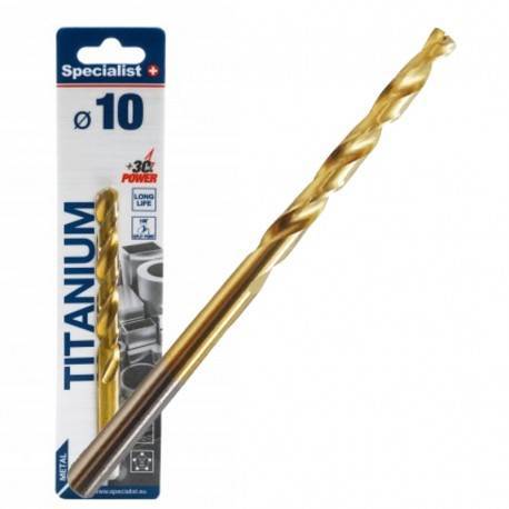 Metalo grąžtas SPECIALIST+ Titan, 10 mm