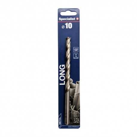 Metalo grąžtas SPECIALIST+ Long, 10 x 115 mm, DIN340, prailgintas
