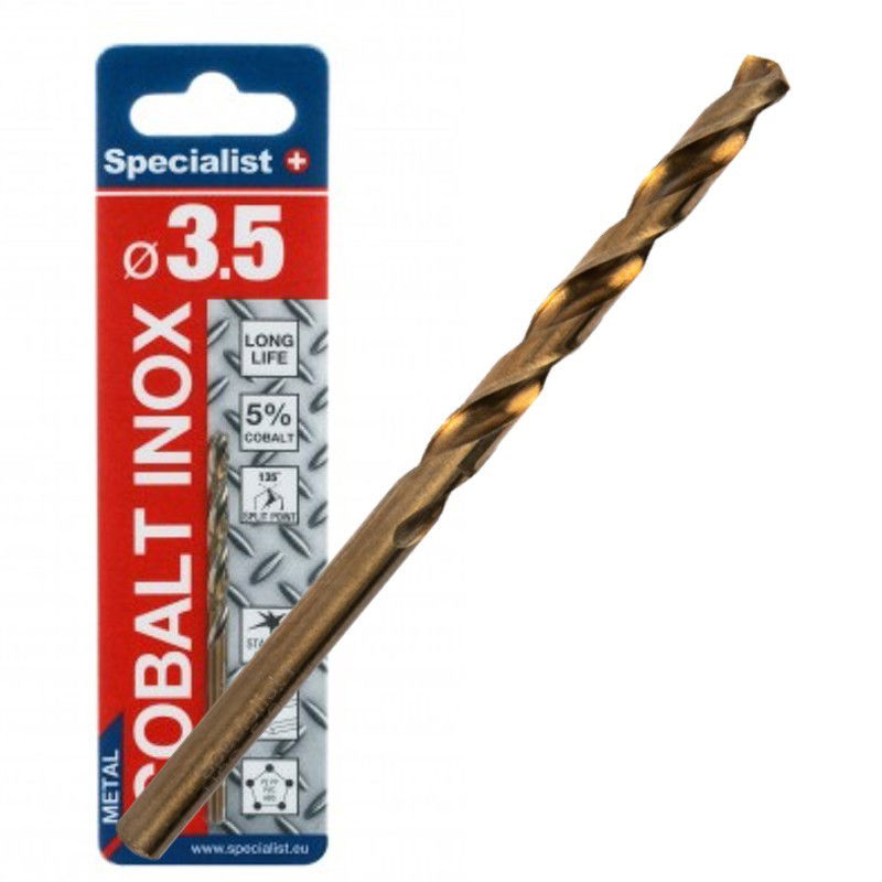 Metalo grąžtas SPECIALIST+ Cobalt, 3,5 x 39/70 mm