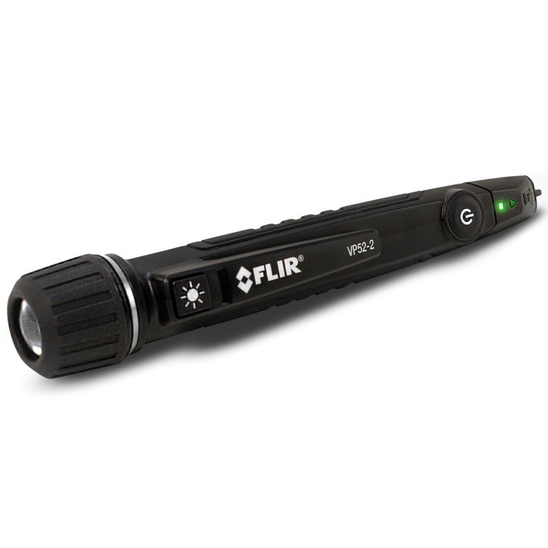 FLIR VP52-2 Tester di tensione senza contatto CAT IV 1000 V LED, Vibrazione, Acustico Kišenė Juoda