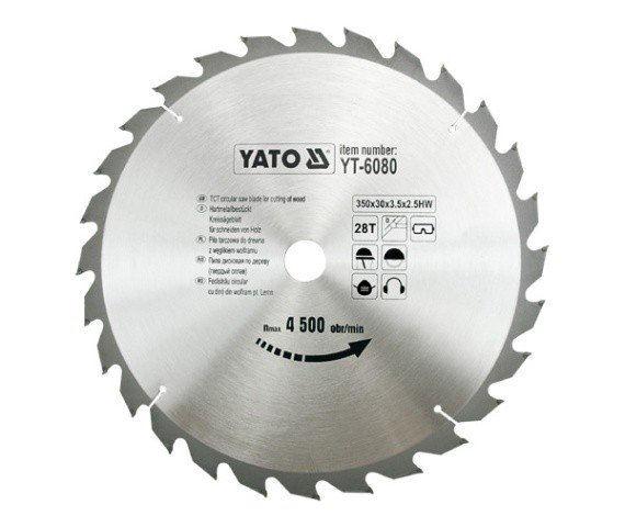 Yato Circular saw for wood 350x30mm 28z YT-6080