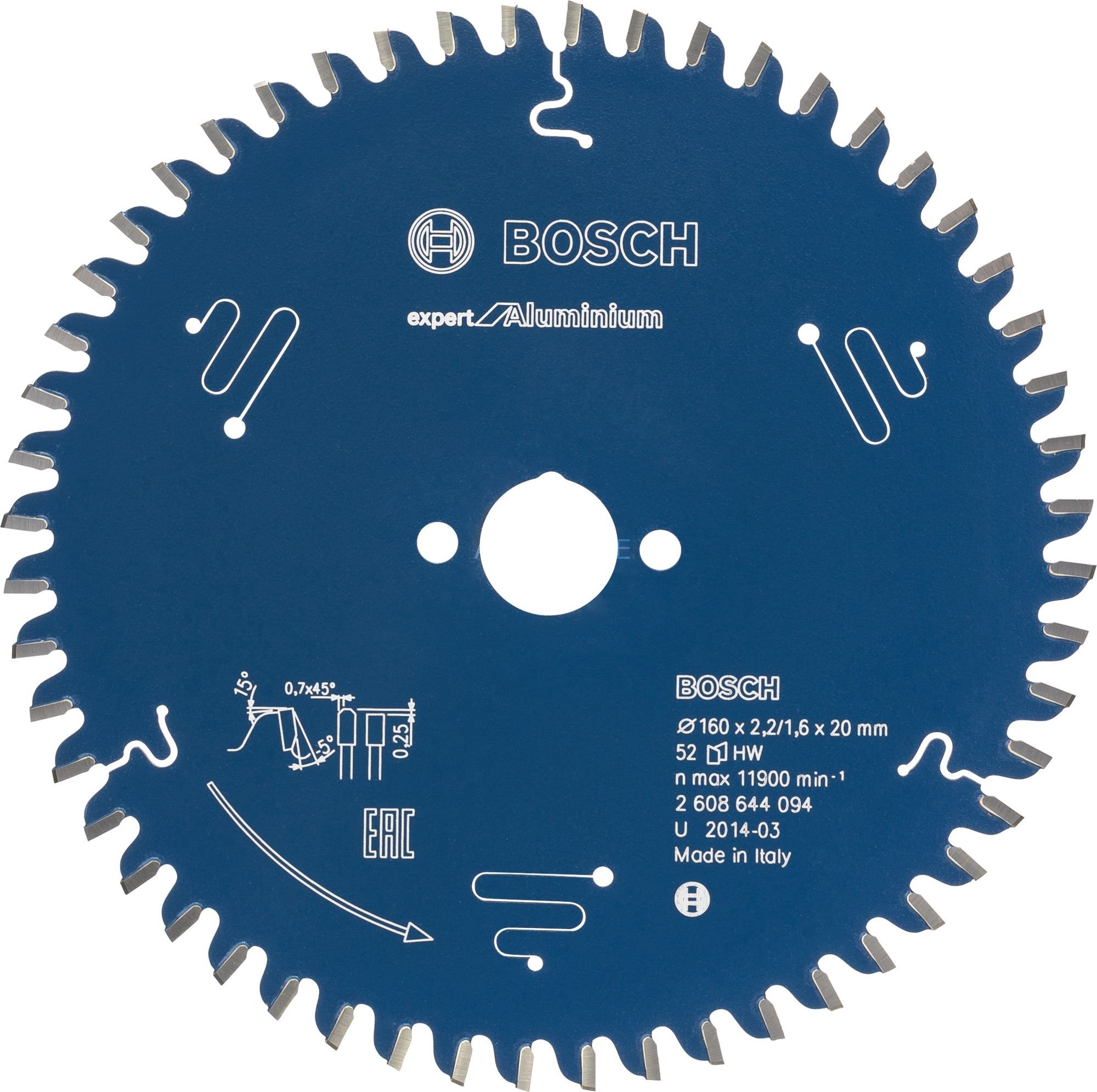 Bosch Sawing blade for aluminium 235 mm (2608644107)