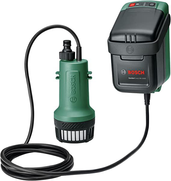 Bosch GardenPump 18V-2000 solo, submersible / pressure pump (green/black, without battery and charge