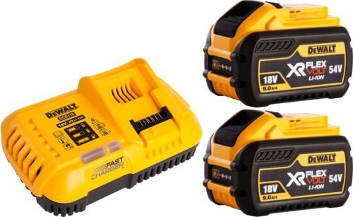 Dewalt set Xr FlexVolt charger DCB118 + 2 DCB547 Xr FlexVolt 9.0Ah (DCB118X2-QW)