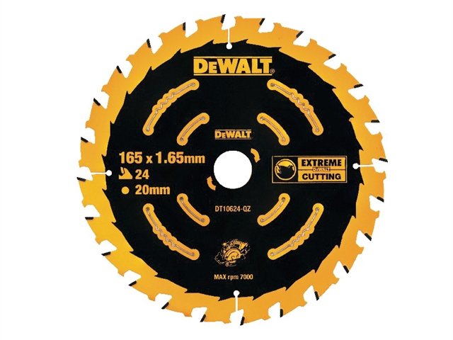 Dewalt Circular saw for wood 165x20mm 24z. - DT10300