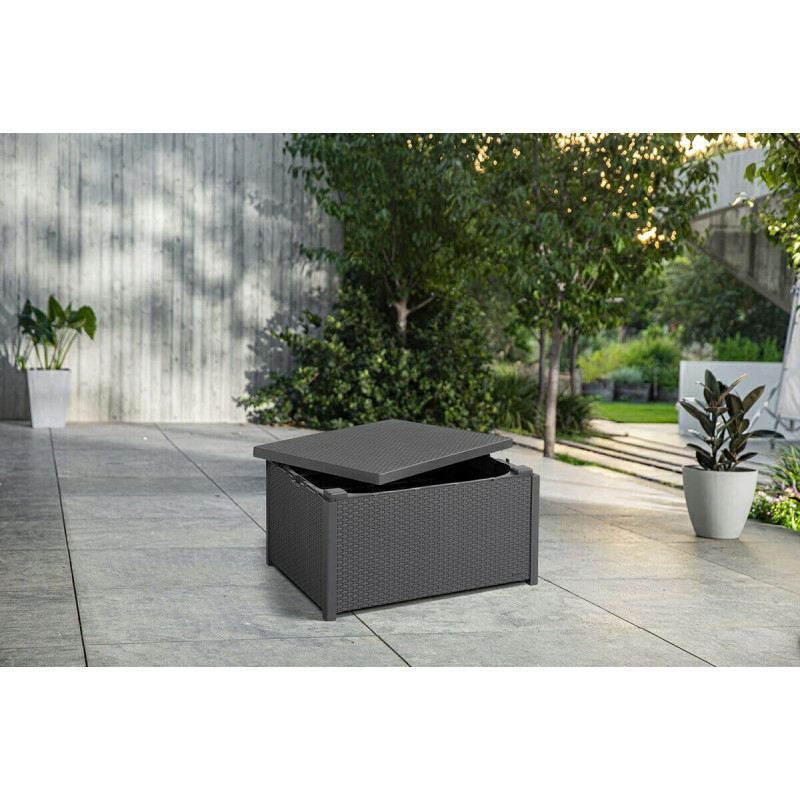221044 KETER "2 in 1" sodo stalas ARICA GRAFITAS