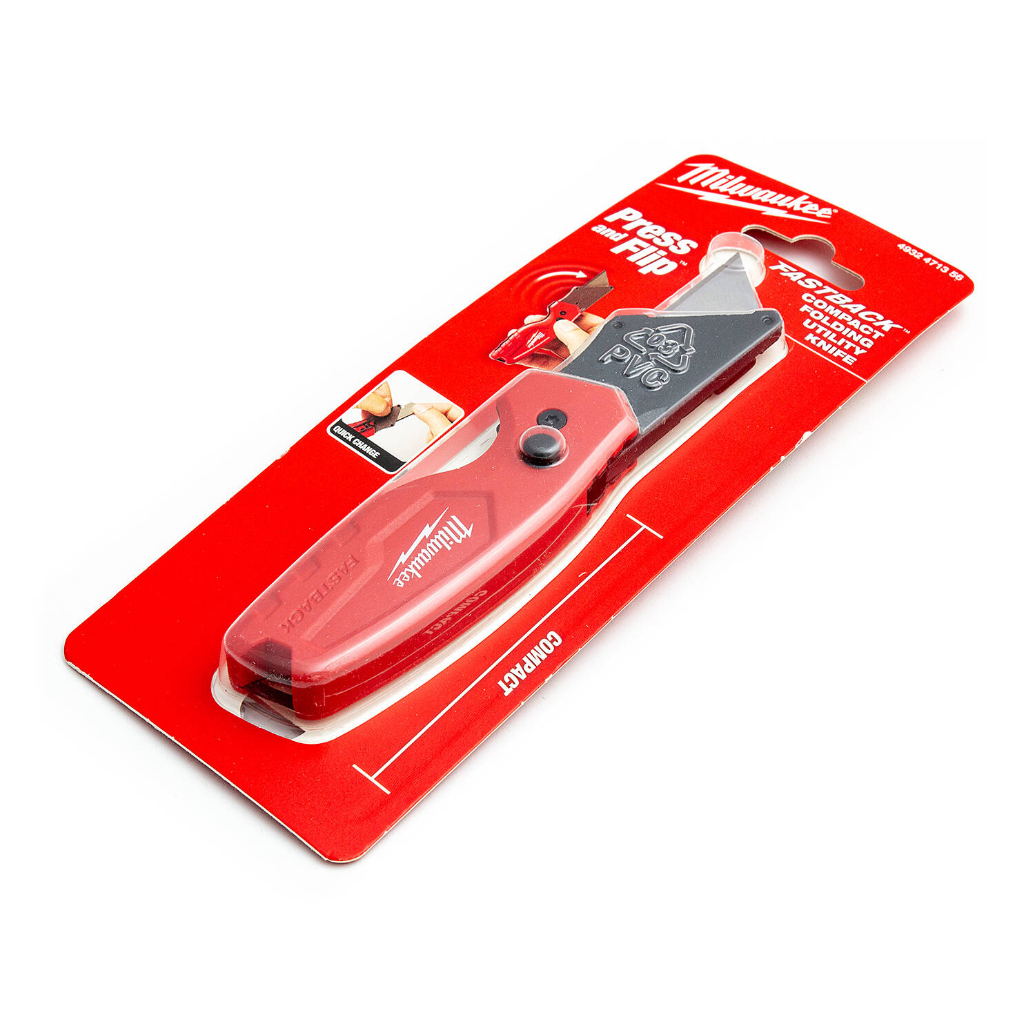 Fastback™ kompaktiškas sulankstomas peilis su keičiamais ašmenimis Milwaukee 4932471356