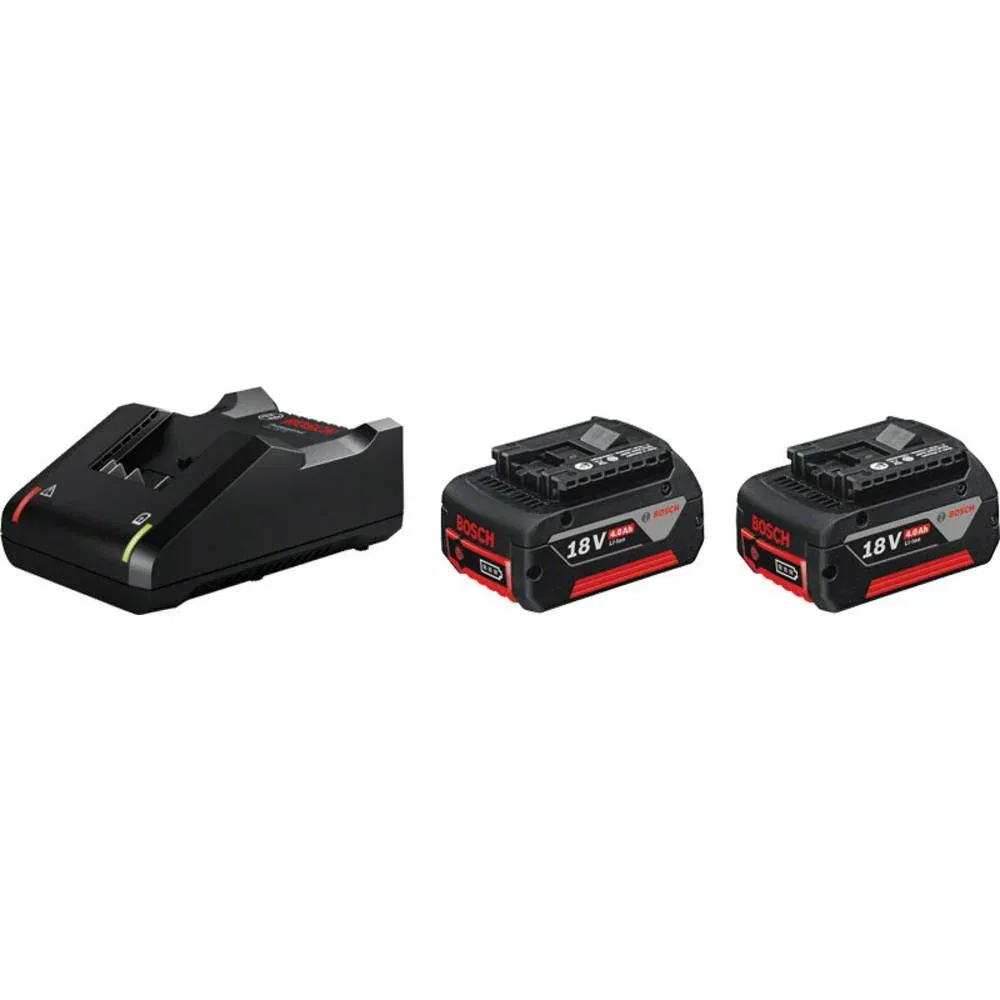 Akumuliatoriaus ir kroviklio komplektas Bosch GBA 18V 2x4.0Ah + kroviklis GAL 18V-40