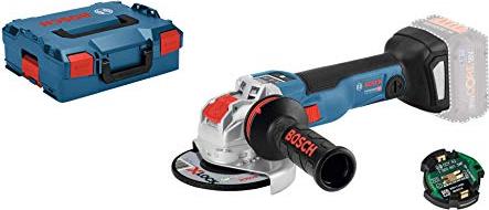 Akumuliatorinis kampinis šlifuoklis su X-LOCK BOSCH PRO GWX 18V-10 SC, 125 mm