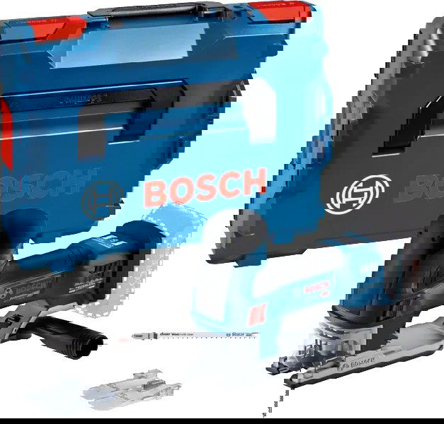 Akumuliatorinis siaurapjūklis BOSCH PRO GST 18V-155 SC solo, 18V (be akum., su L-BOXX)