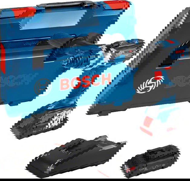 Akumuliatorinis suktuvas-gręžtuvas BOSCH PRO GSR 18V-110 (2x4.0 Ah akum., L-BOXX)