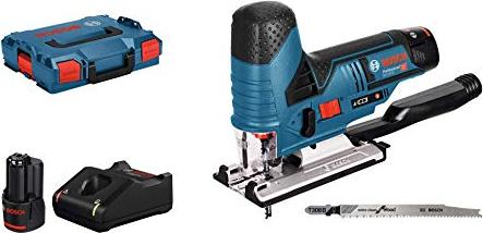Akumuliatorinis siaurapjūklis BOSCH PRO GST 12V-70, 12 v (L-BOXX, 2x Li-ion 3.0Ah)