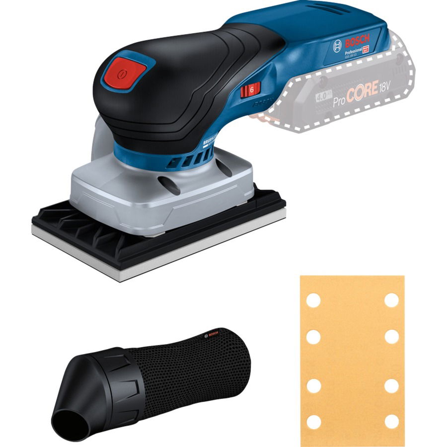 Akumuliatorinis plokštuminis šlifuoklis BOSCH PRO GSS 18V-13 solo (be akum.)