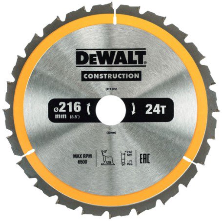 Dewalt Shield saw 216x30mmx24z - DT1952-QZ