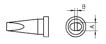 Antgalis 2.4mm LT-B, WSP80  lituokliui, Weller