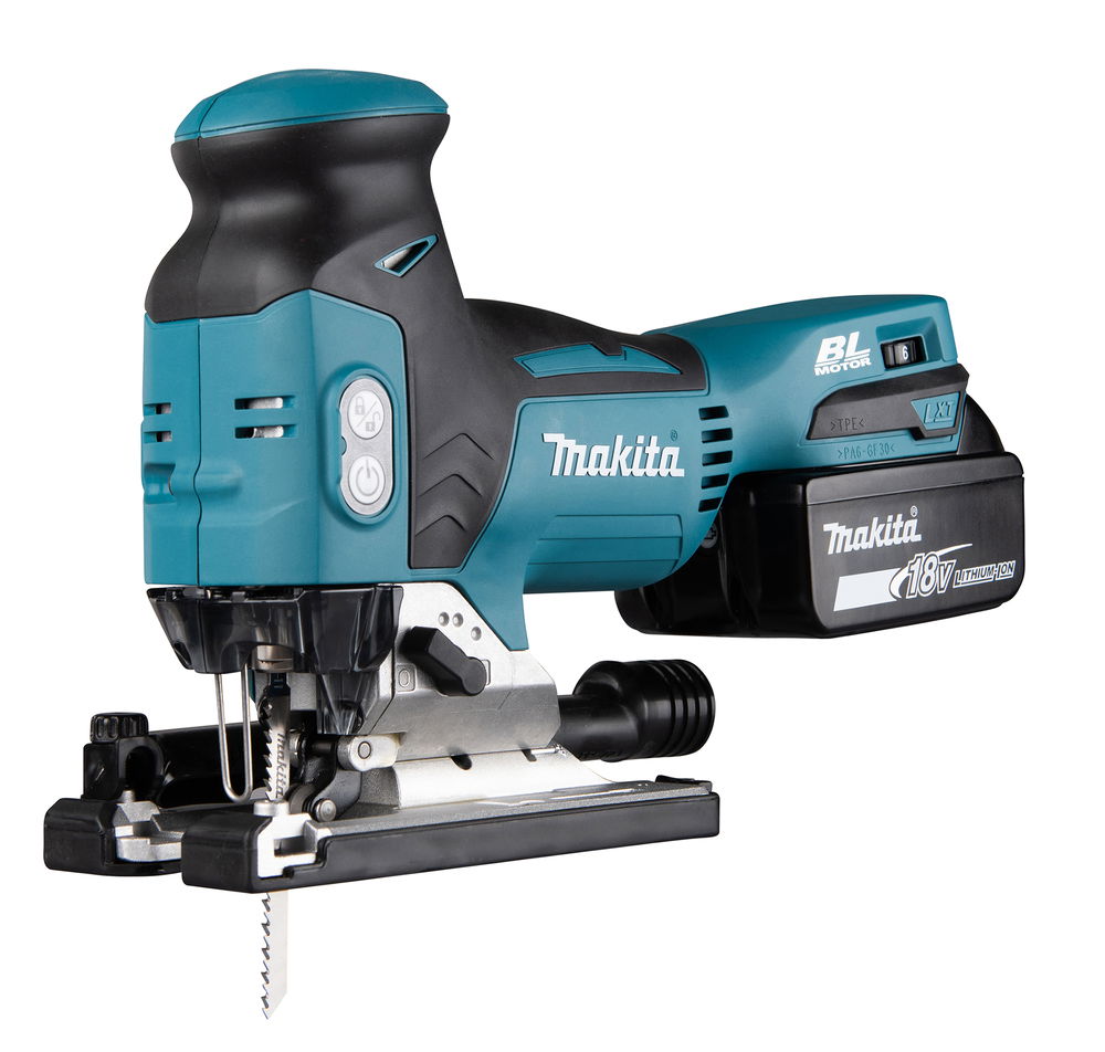 Akumuliatorinis siaurapjūklis Makita DJV181Z, be akumuliatoriaus ir kroviklio