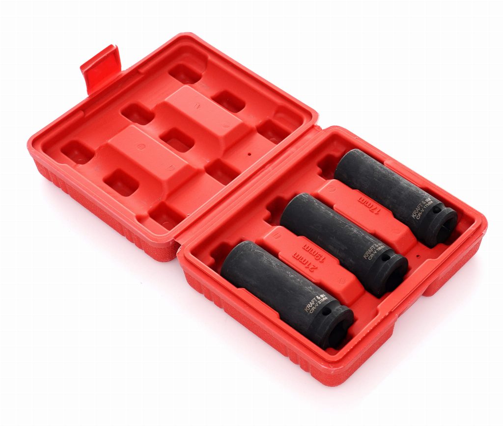 Smūginės galvutės 3 vnt. 1/2", ilgis 78 mm, KD11750