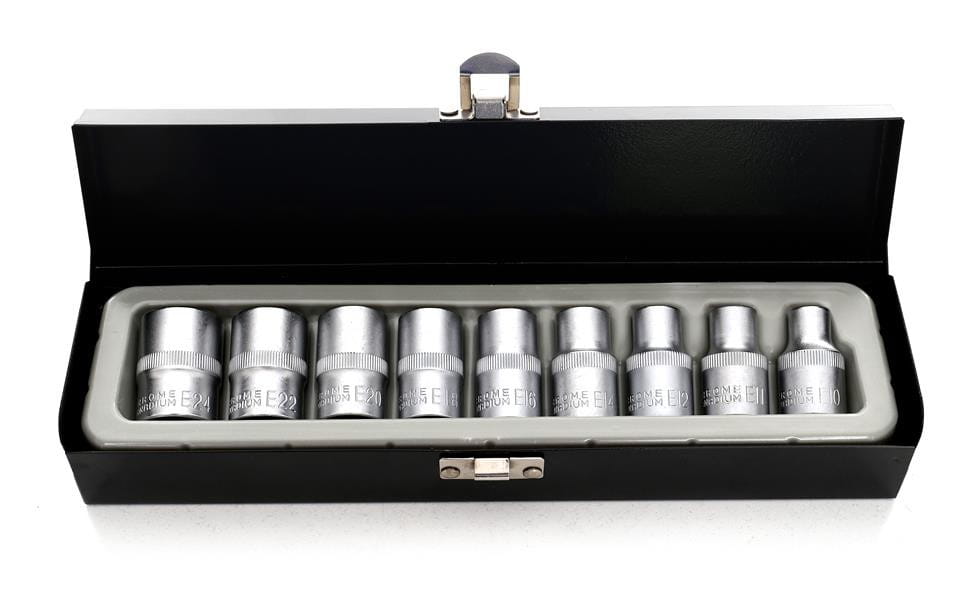 Torx antgalių rinkinys, 9 vnt. KD10227 su dėklu
