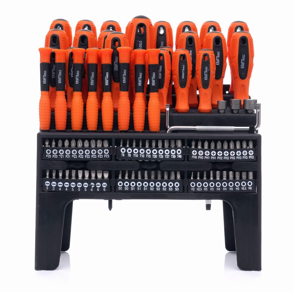 Atsuktuvų ir antgalių rinkinys 100 vnt. KD10957