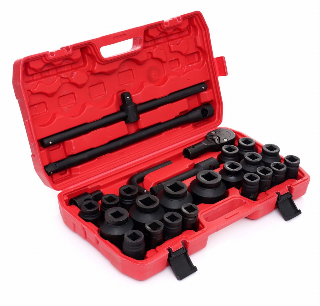 Smūginių galvučių rinkinys 3/4" (6 kampų), 26 vnt. KD11758