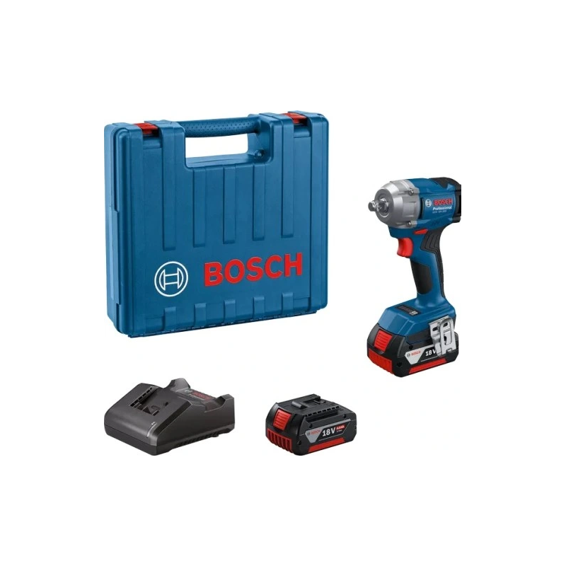 06019M5021 BOSCH.UD.1/2" GDS 18V-350 2x4.0Ah 350Nm LB veržliaraktis