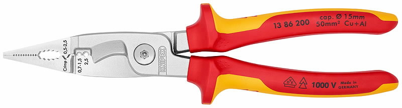 Replės elektrikui VDE 200mm, Knipex