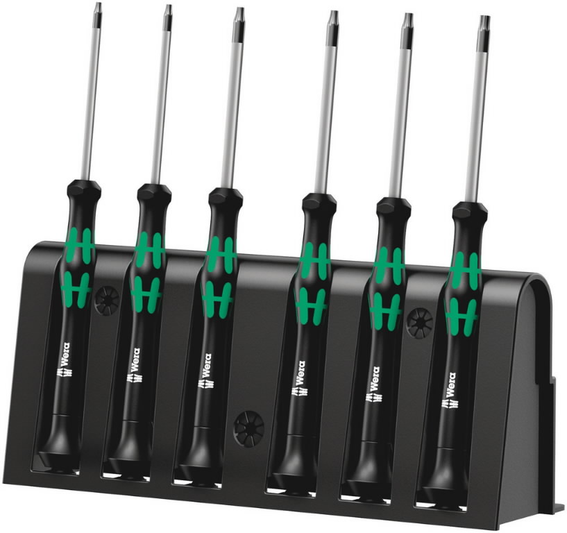 Atsuktuvų komplektas 2067/6 Torx Bo, Wera