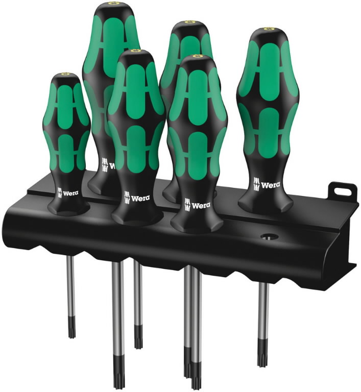 Atsuktuvų komplektas 367/6 Torx HF, Wera