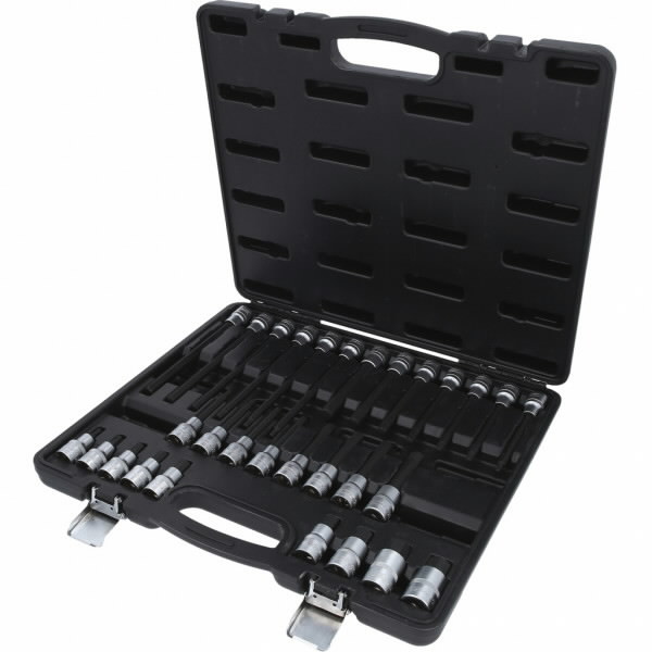 1/2'' antgalių rinkinys šešiakampėms galvutėms, 30 vnt., KS Tools