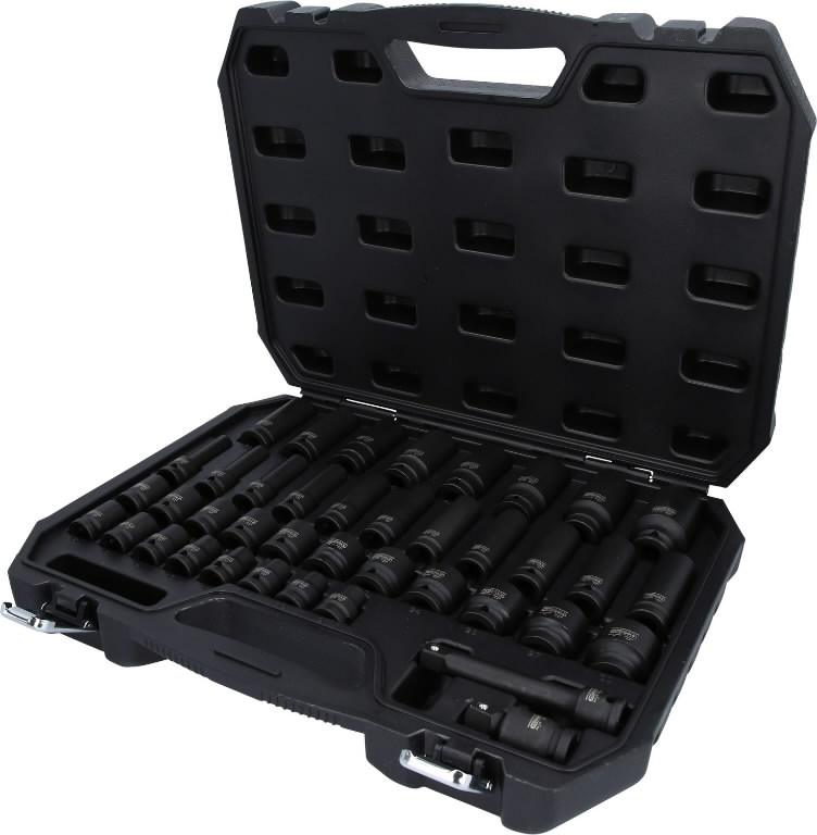 1/2" šešiakampė smūginė galvutė, trumpa, KS Tools