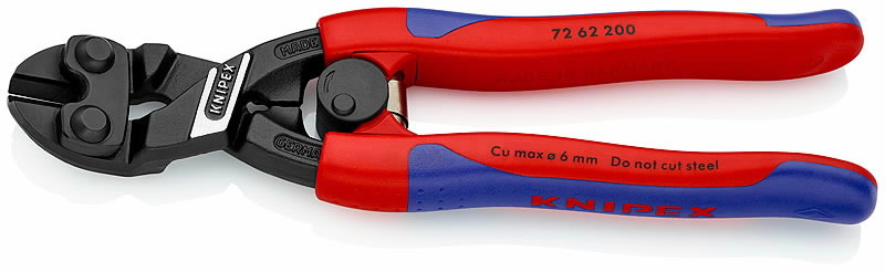 Žnyplės šoninio kirpimo 200mm D6mm, Knipex