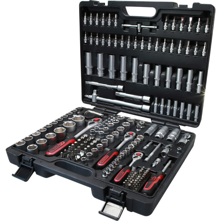 1/4+3/8+1/2'' galinių raktų komplektas 179pcs, KS Tools