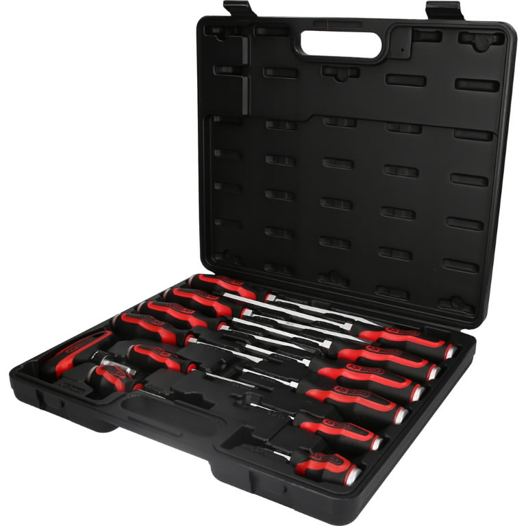 Smūginių atsuktuvų komplektas 13vnt ERGOTORQUE, KS Tools