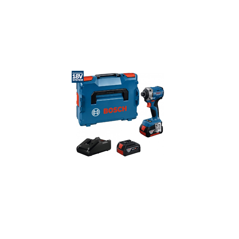 06019N2002 BOSCH.SMŪGINIS ATSUKTUVAS. GDR 18V-215 2x4.0Ah 215Nm LB