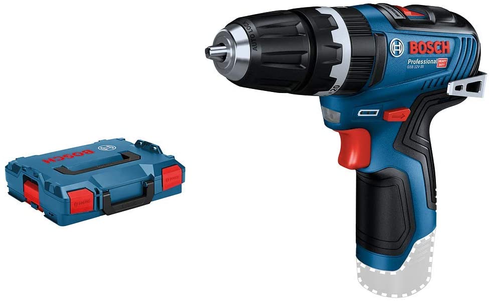 Akumuliatorinis smūginis gręžtuvas BOSCH PRO GSB 12V-35 solo, 12 V (be akum., su L-BOXX)