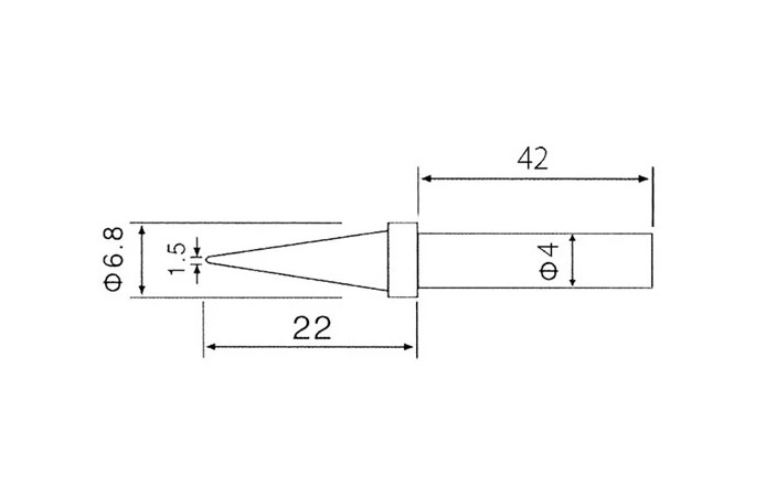 Antgalis 1.5mm stotelei ZD-99, Zhongdi