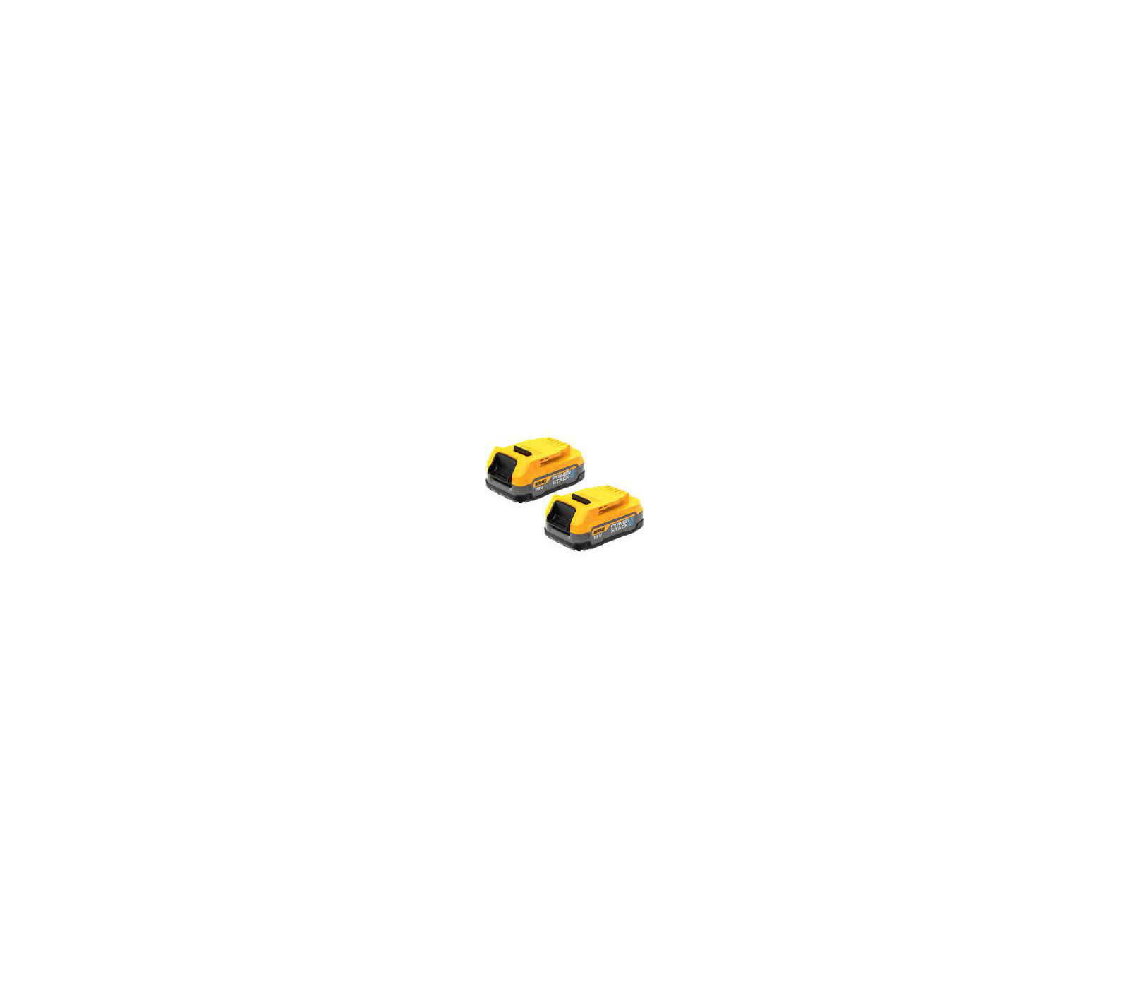 Dewalt 2 baterijų komplektas PowerStack DCBP034E2, 18V (2 x 1,7 Ah)