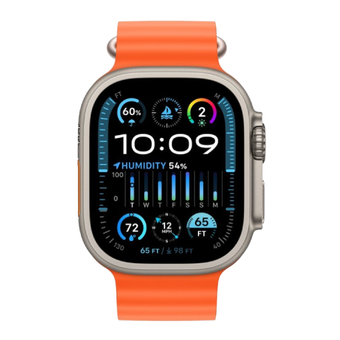 Watch Ultra 2 GPS + Cellular 49mm Titanium Case with Ocean Band (eSIM) išmanusis laikrodis