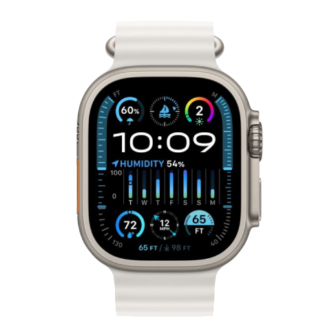 Watch Ultra 2 GPS + Cellular 49mm Titanium Case with Ocean Band (eSIM) išmanusis laikrodis