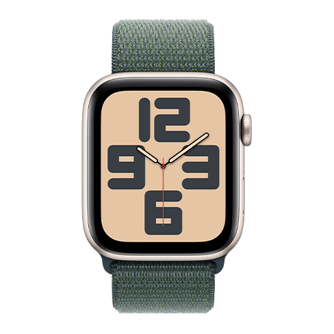 Watch SE GPS+LTE 44mm Aluminium Case w/ Green Sport Loop išmanusis laikrodis