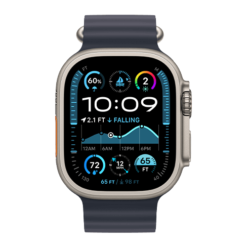 Watch Ultra 2 GPS+LTE 49mm Titanium Case w/ Ocean Band išmanusis laikrodis