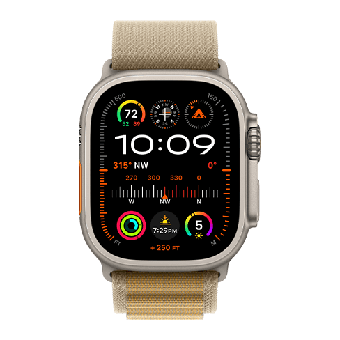 Watch Ultra 2 GPS+LTE 49mm Titanium Case w/ Alpine Loop Small išmanusis laikrodis