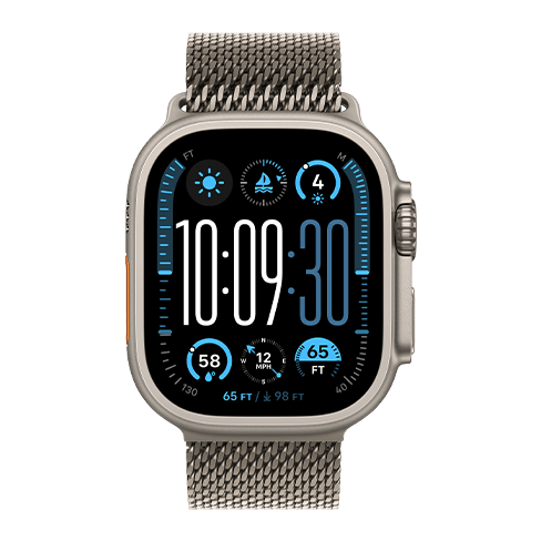 Watch Ultra 2 GPS+LTE 49mm Titanium Case w/ Titanium Milanese Loop S išmanusis laikrodis