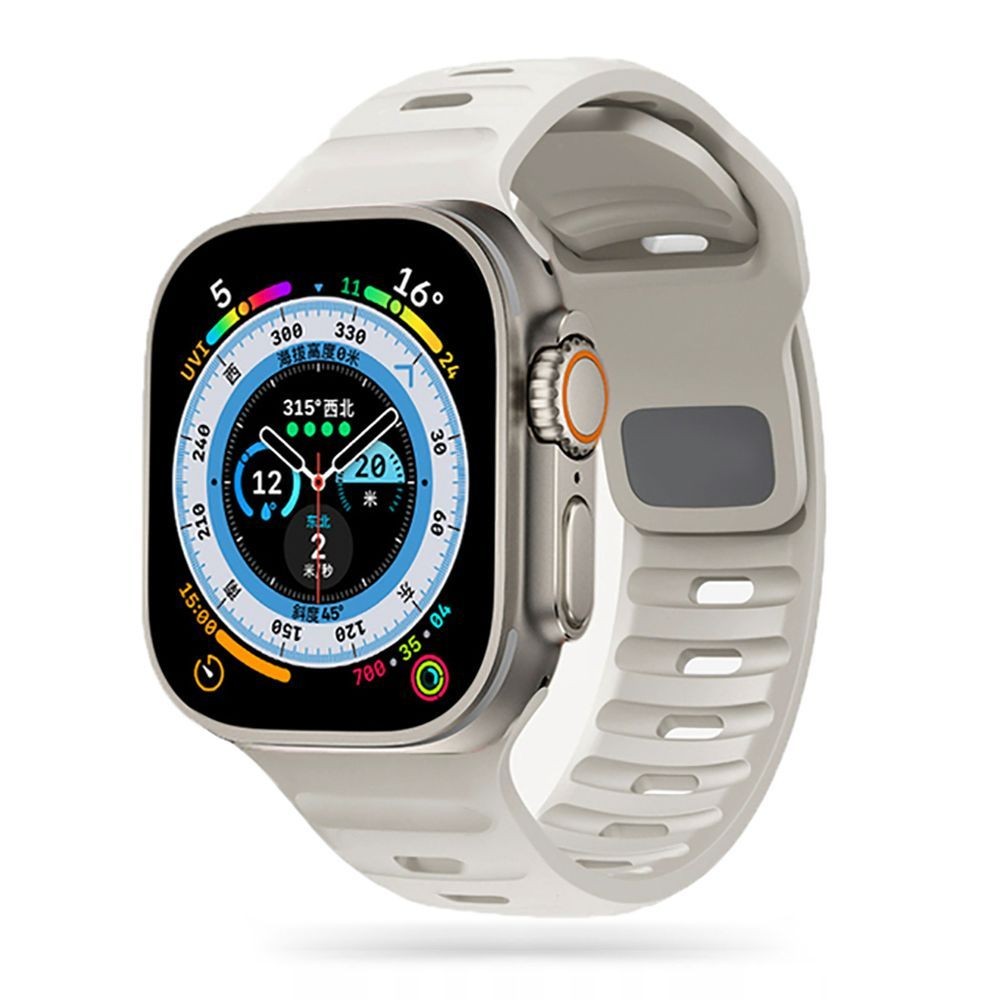 Kreminės spalvos apyrankė "Tech-Protect Iconband Line" laikrodžiui Apple Watch 4 / 5 / 6 / 7 / 8 / 9 / SE (38 / 40 / 41 MM)